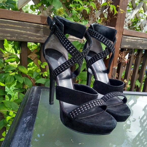 Strappy Black Heels - Picture 5 of 7